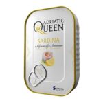 ADRIATIC QUEEN SARDINES W/LEMON IN SOYBEAN OIL  30x105 gr.
