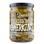 DIM'S PICKLED BABY GHERKINS 12 x 580 ml