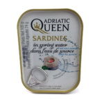 ADRIATIC QUEEN SARDINES IN SPRING WATER NO SALT ADDED  30x105 gr.